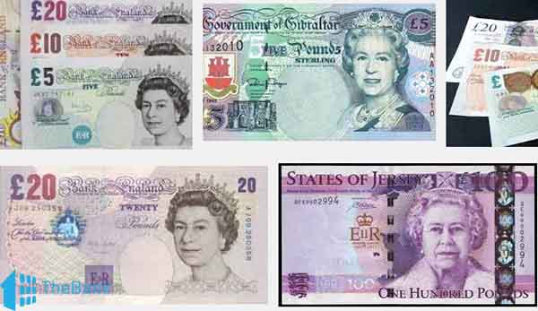 Mệnh giá tiền giấy Bảng Anh