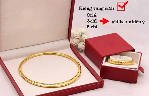 kiềng vàng giá bao nhiêu