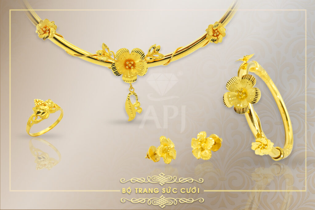 Giá bộ vàng cưới 24k 1 cây tại tiệm vàng